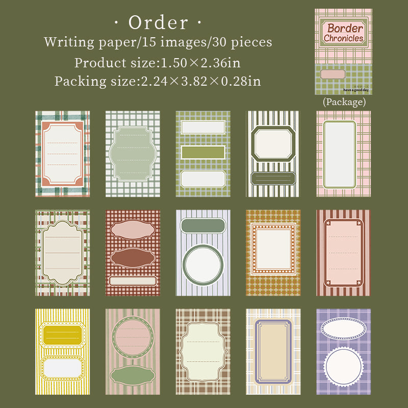 30pcs border sticker pack(S26042905)