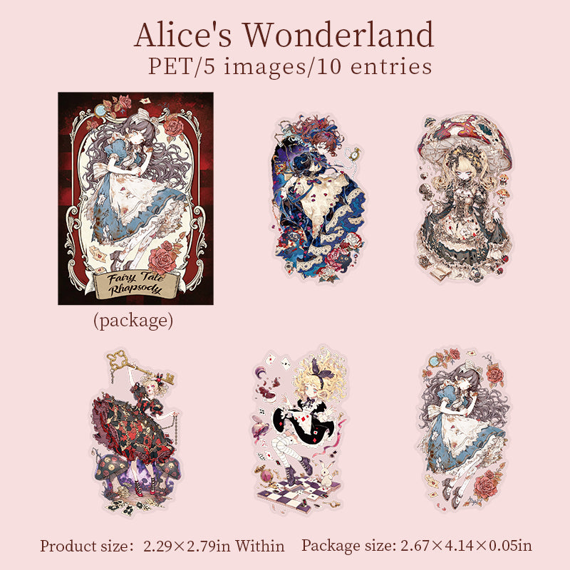 10pcs fairy tale sticker pack(S26080505)