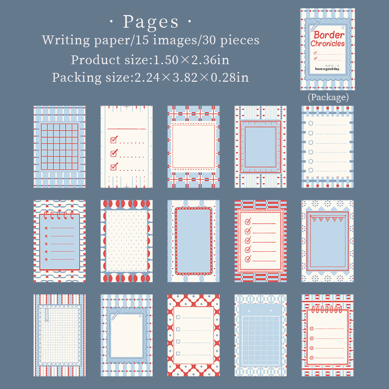 30pcs border sticker pack(S26042905)