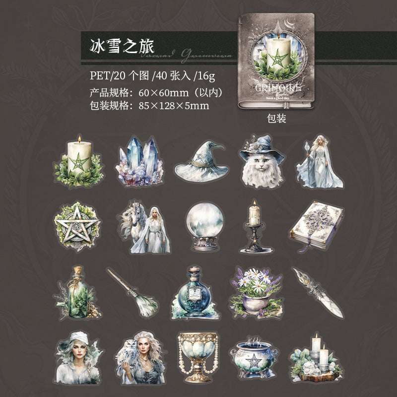 40pcs witch sticker pack(S26052705)