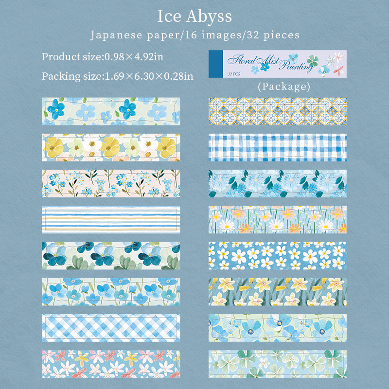 32pcs floral washi-sticker book(TZB26060305)