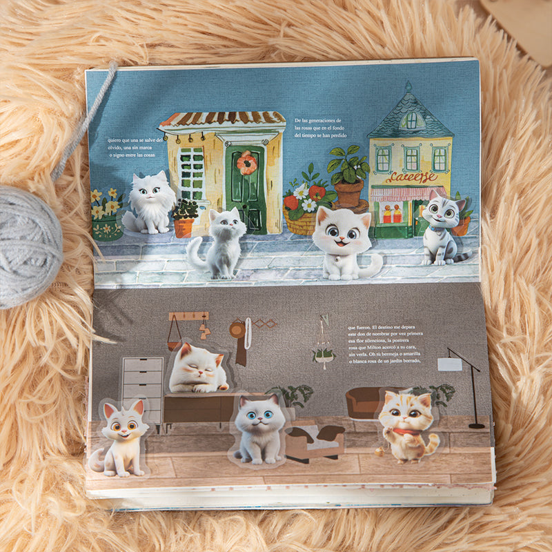 50pcs cute kitty PET- sticker pack (S25072201)