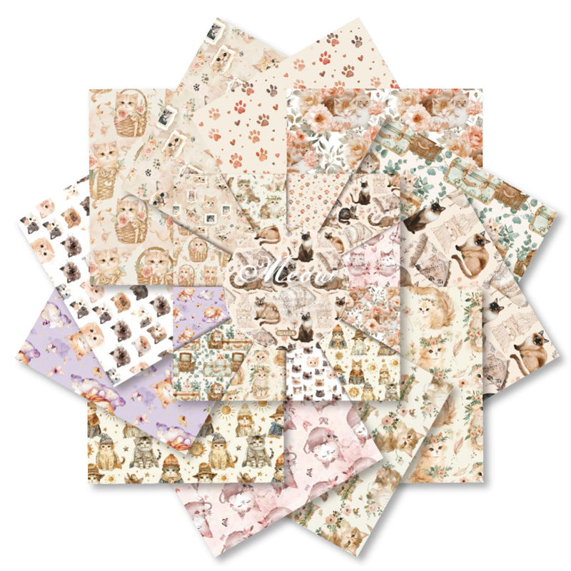 24 st 6-tums kattpapperspaket (TZB25121508)