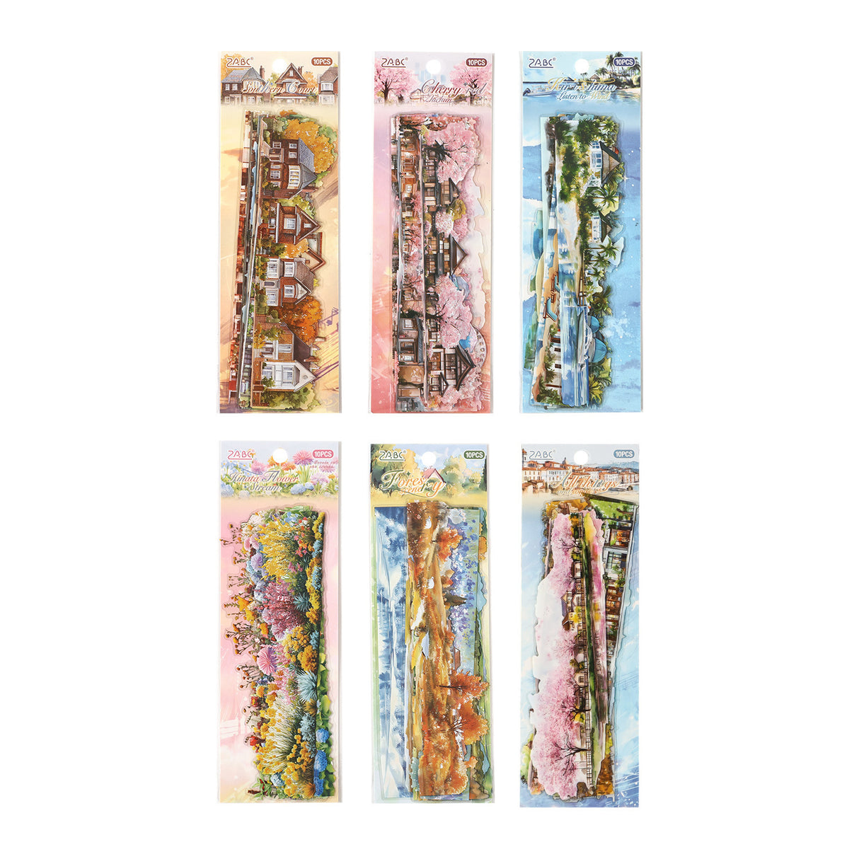 10pcs landscape sticker pack (S25071007)