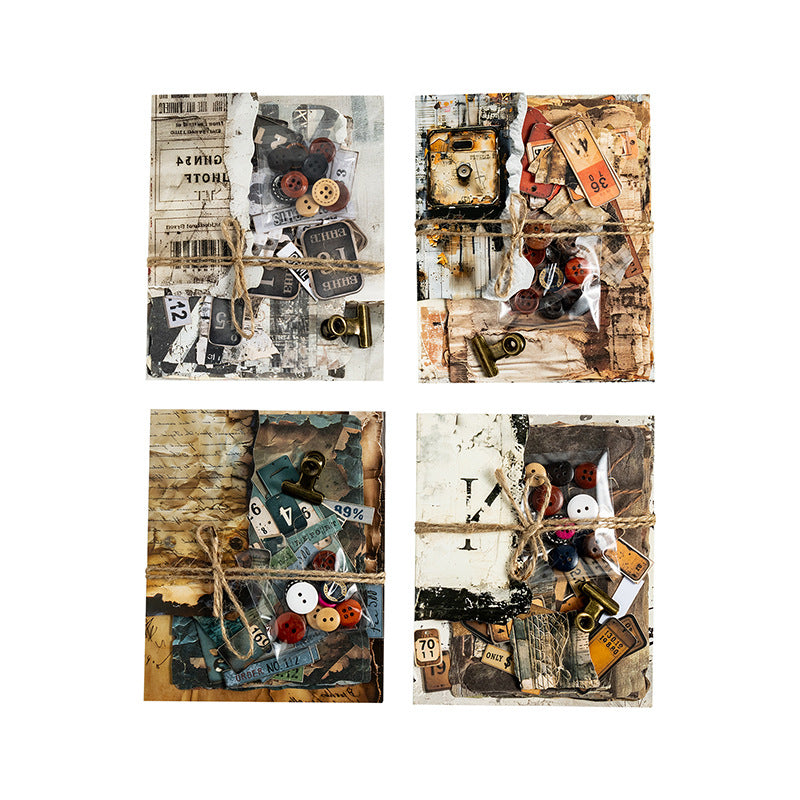 50pcs vintage sticker+ paper pack (P25060403)