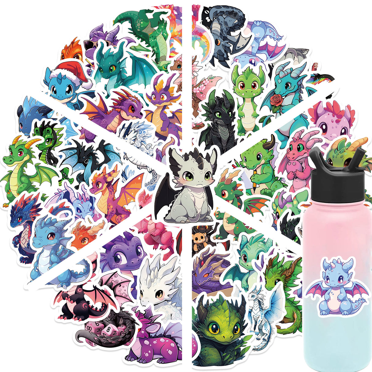 50pcs cute dragon sticker pack(S26051504)
