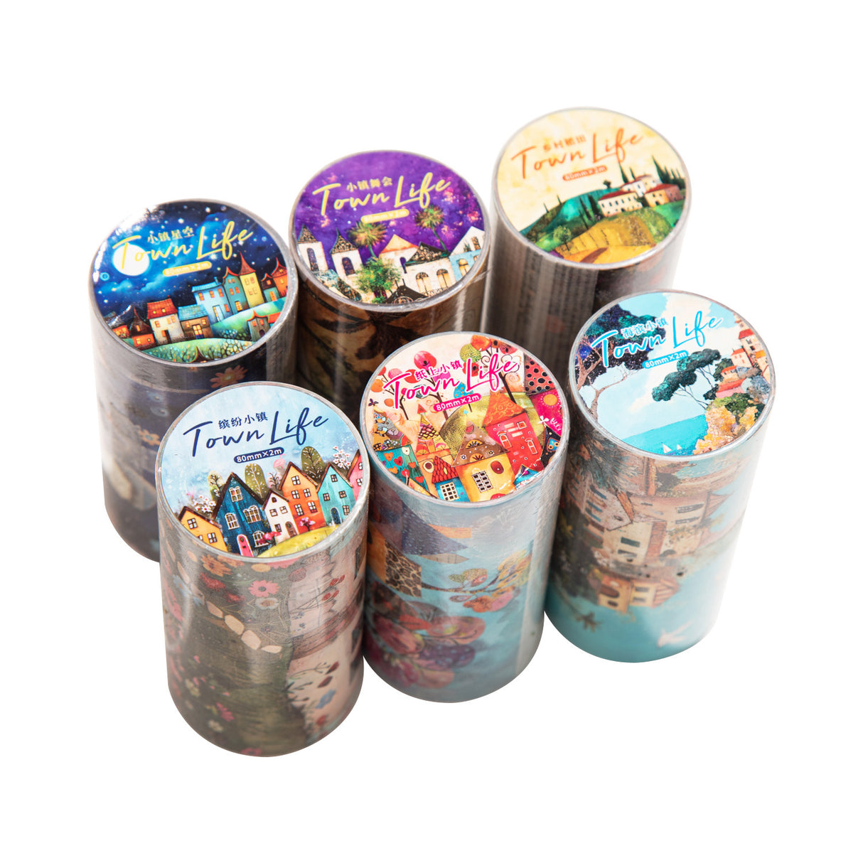 1 roll town life washi-tape (T25042707)
