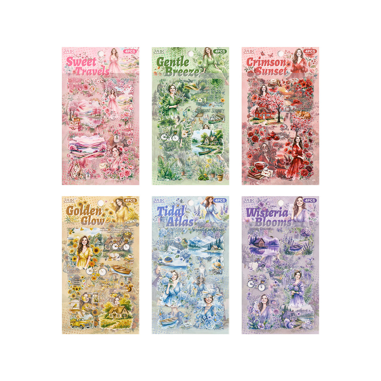 4sheets flower sticker pack(S26052107)