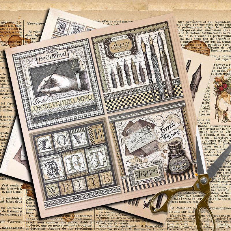 15pcs retro-writing paper pack (P26061710)