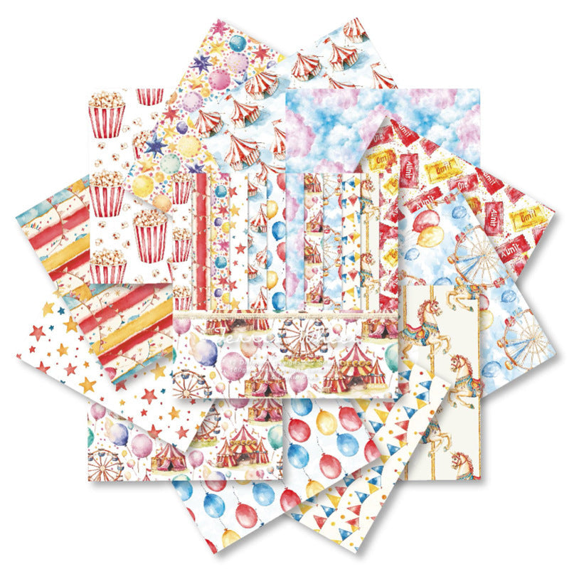 24 st cirkus 6 tums pappersförpackning (TZB25121509)