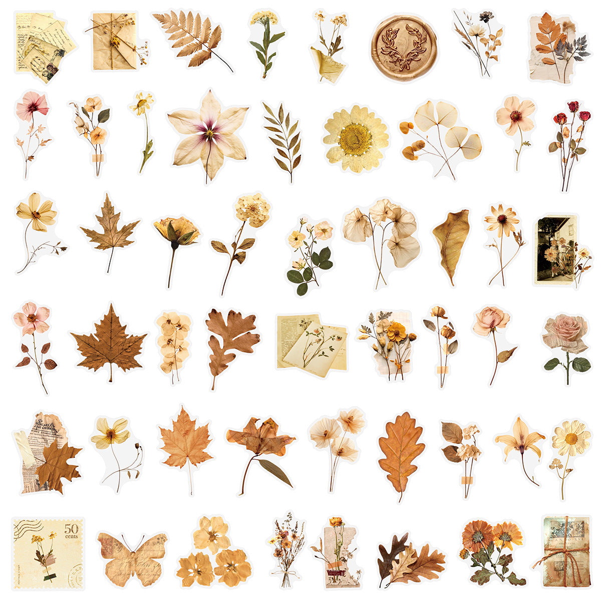 200pcs flower sticker pack (s26061803)