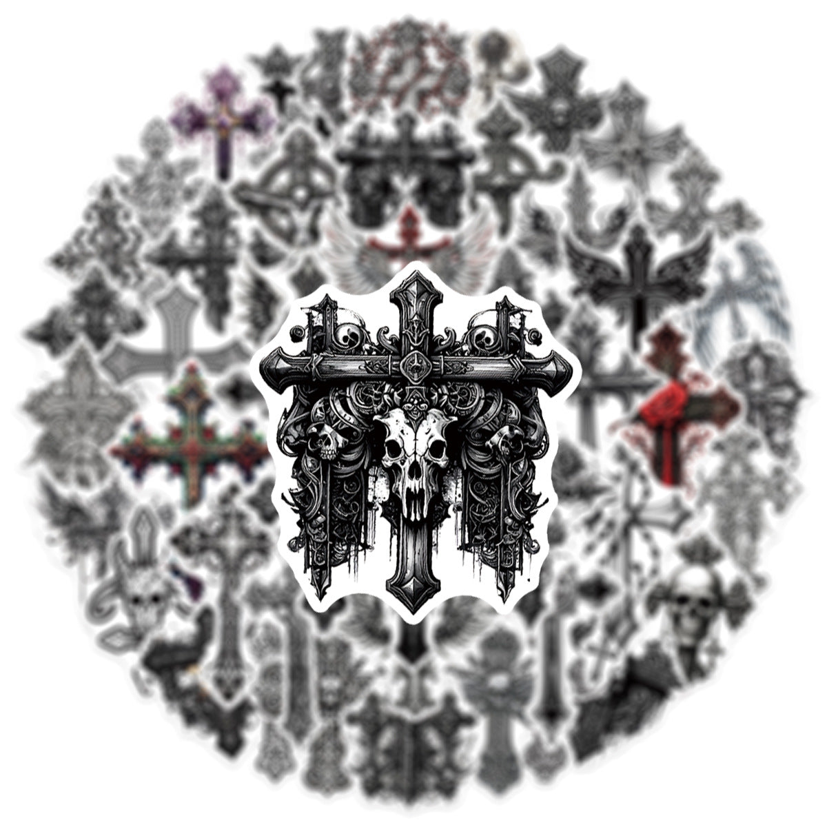 50pcs gothic sticker pack(S26061802)