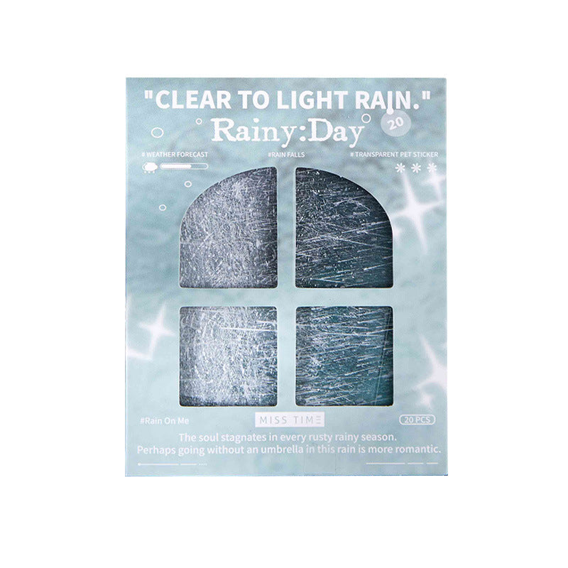 20pcs rainy day sticker pack (S25072208)
