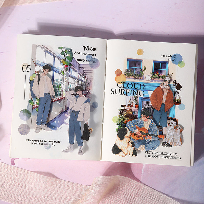 20pcs heartbeat boy sticker pack (S25080307)