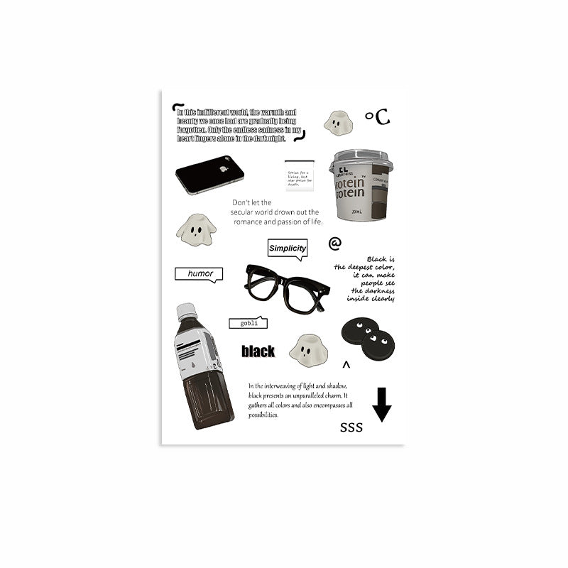 Daily life sticker 8pcs