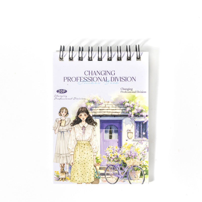 20pcs professional division PET+washi sticker book (TZB25061708)