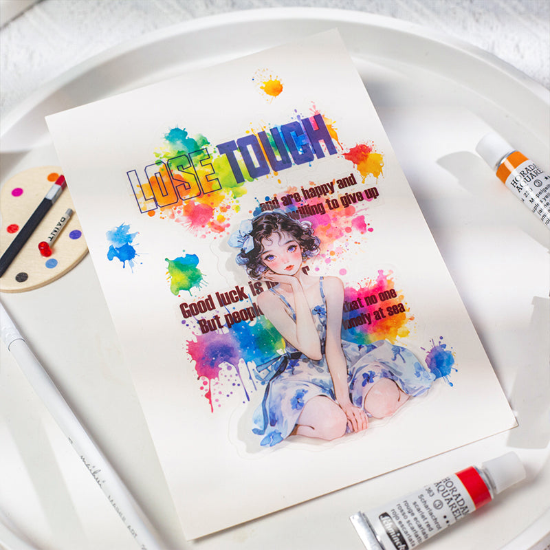 50pcs paint color sticker pack(S25071503)