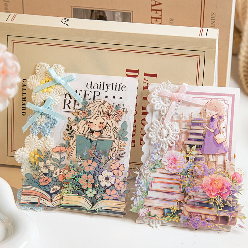 10pcs bookish journey PET- stikcer pack (S25072202)