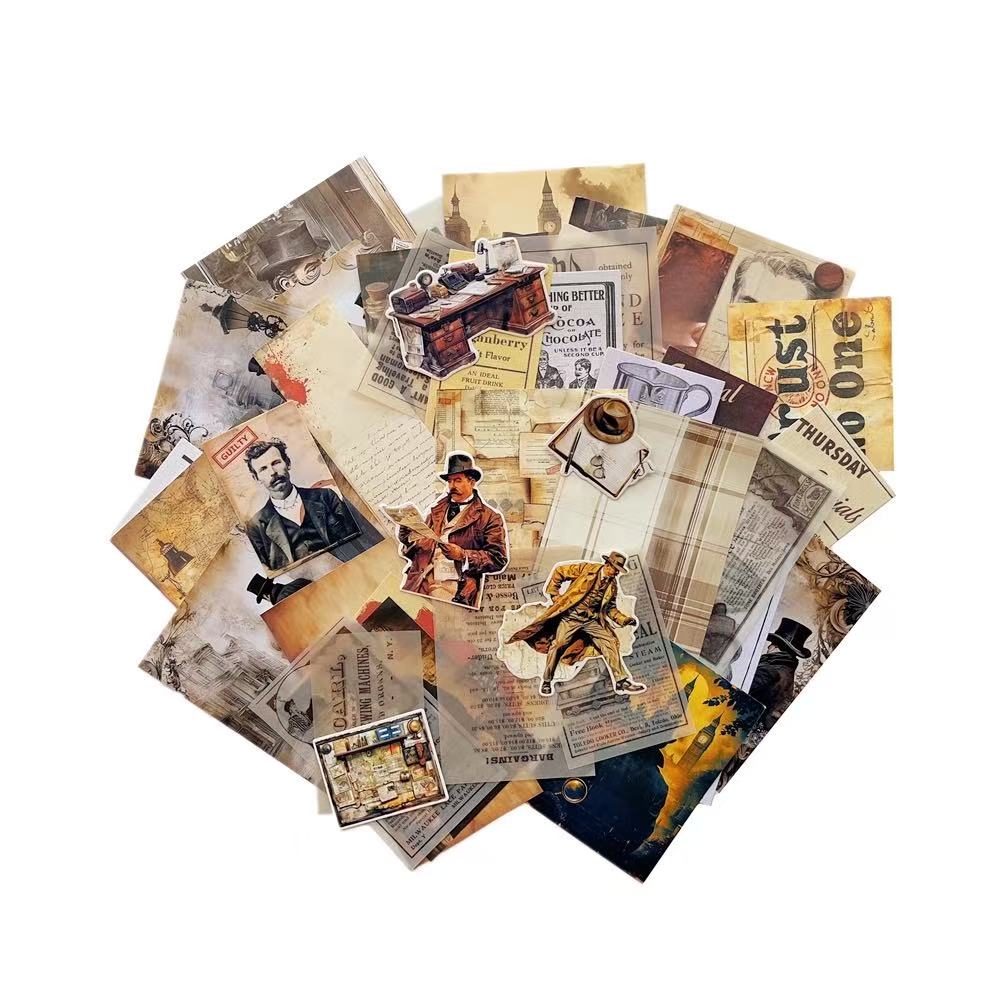 42pcs Detective sticker+paper pack (p25062803)