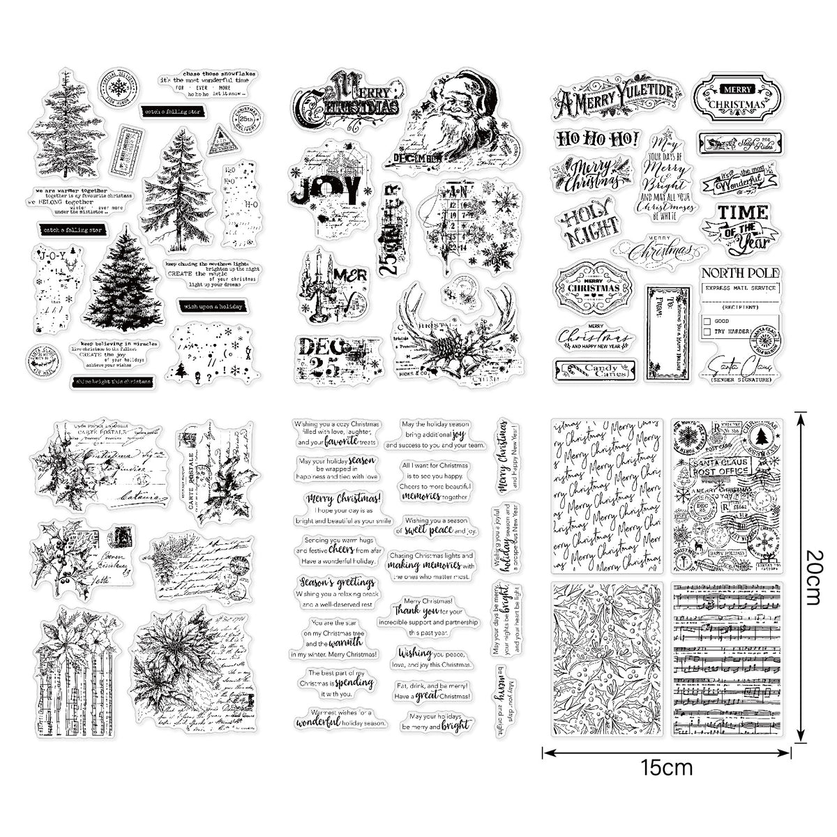 Christmas Silicone clear stamp