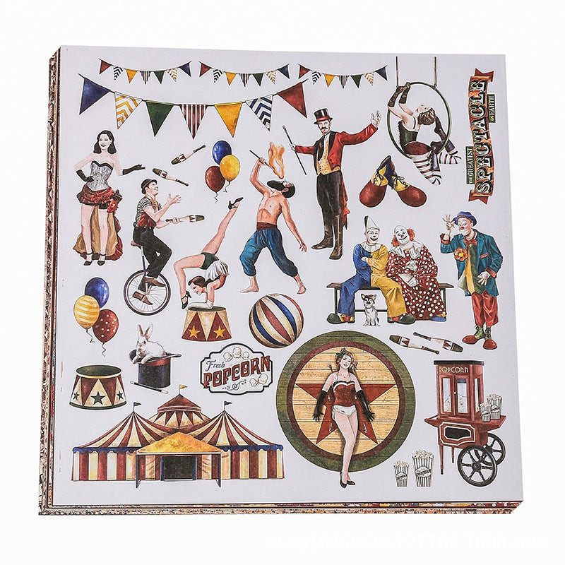 16pcs circus paper pack (P25100404)