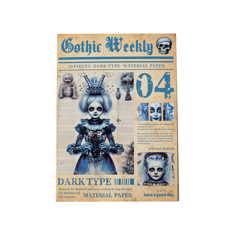 30pcs gothic weekly paper pack (P25070205)