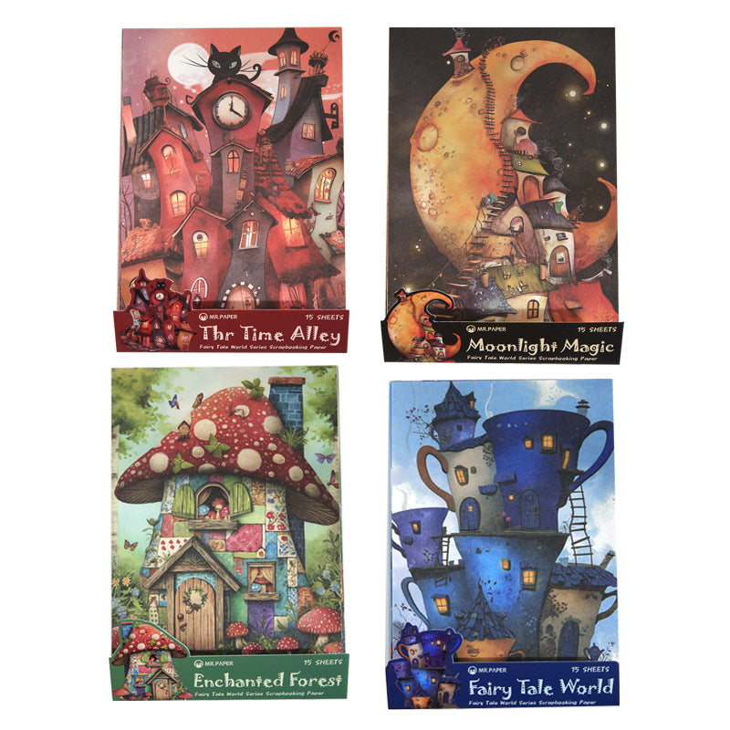 15pcs fairy tale world paper pack (P25062705)