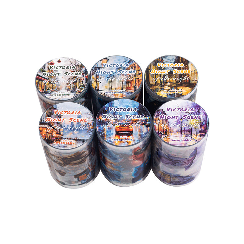 1 roll night scene pre-cut PET-tape (T25070401)