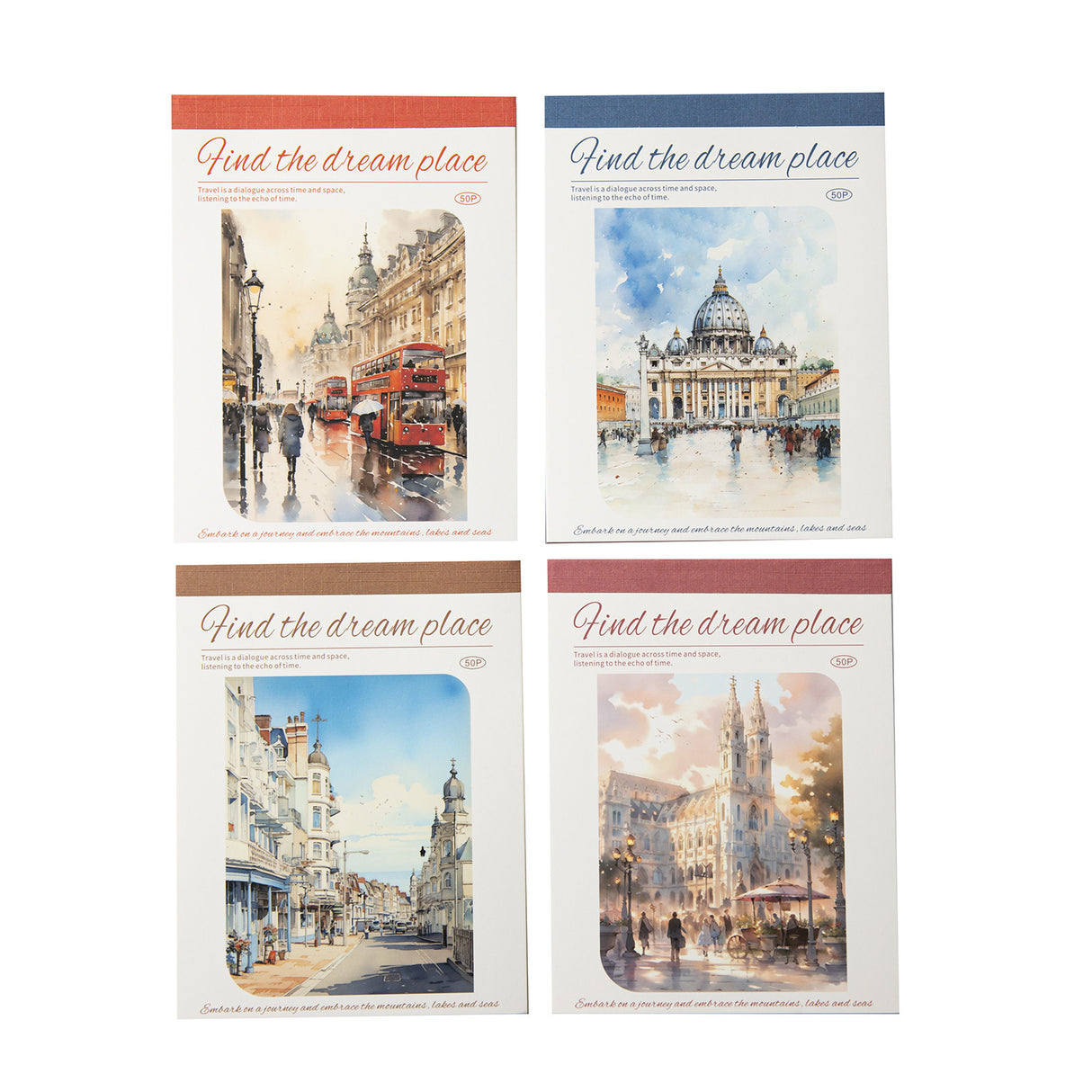 50pcs find the dream place paper pack (P25062303)