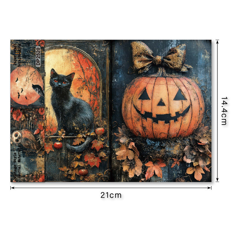 8pcs A5 size halloween paper pack (P25062008)