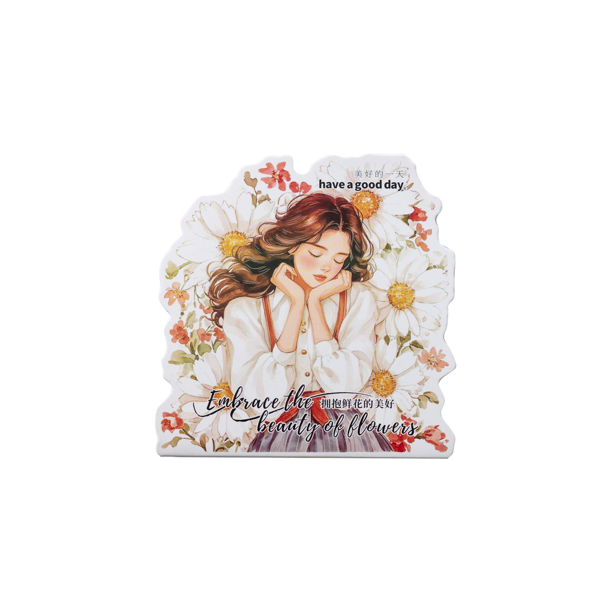 6pcs embrace flowers beauty sticker pack (S25070202)