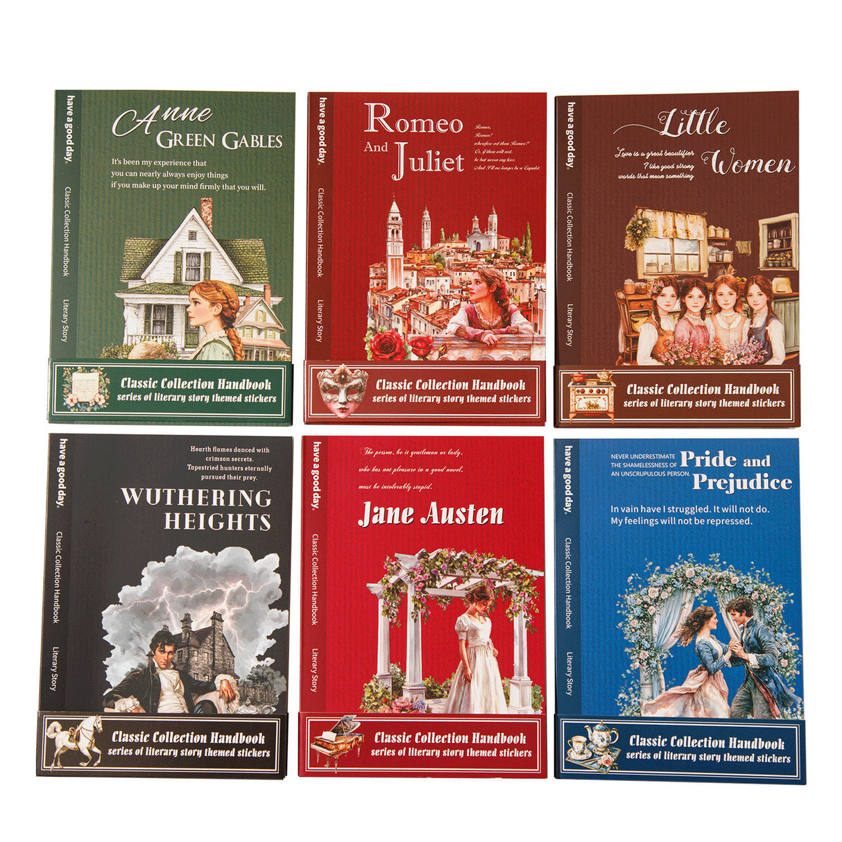 20sheets novel character PET-sticker book (TZB25120501)