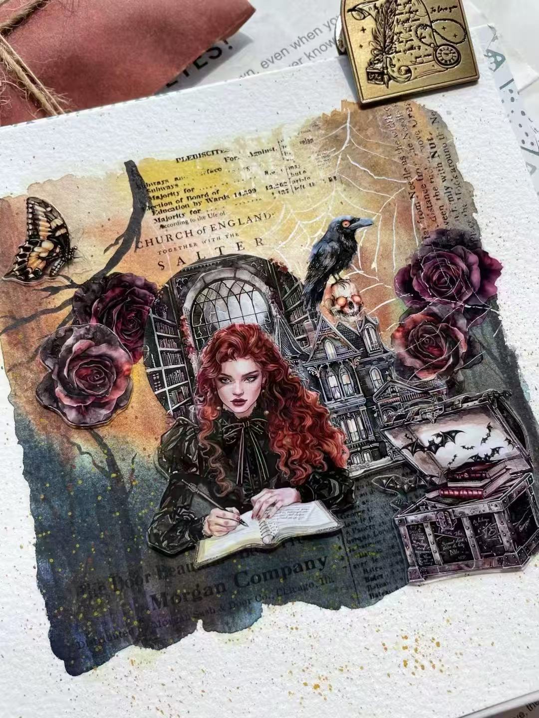 6pcs gothic pre-cut PET-tape (T25051502)