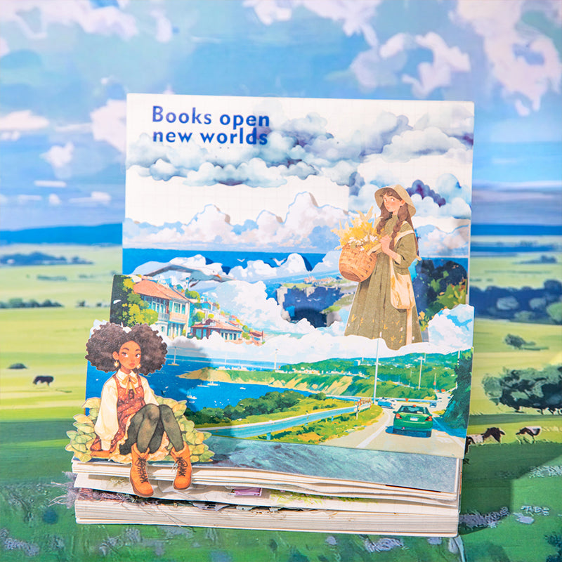 10pcs landscape sticker pack (S25100901)