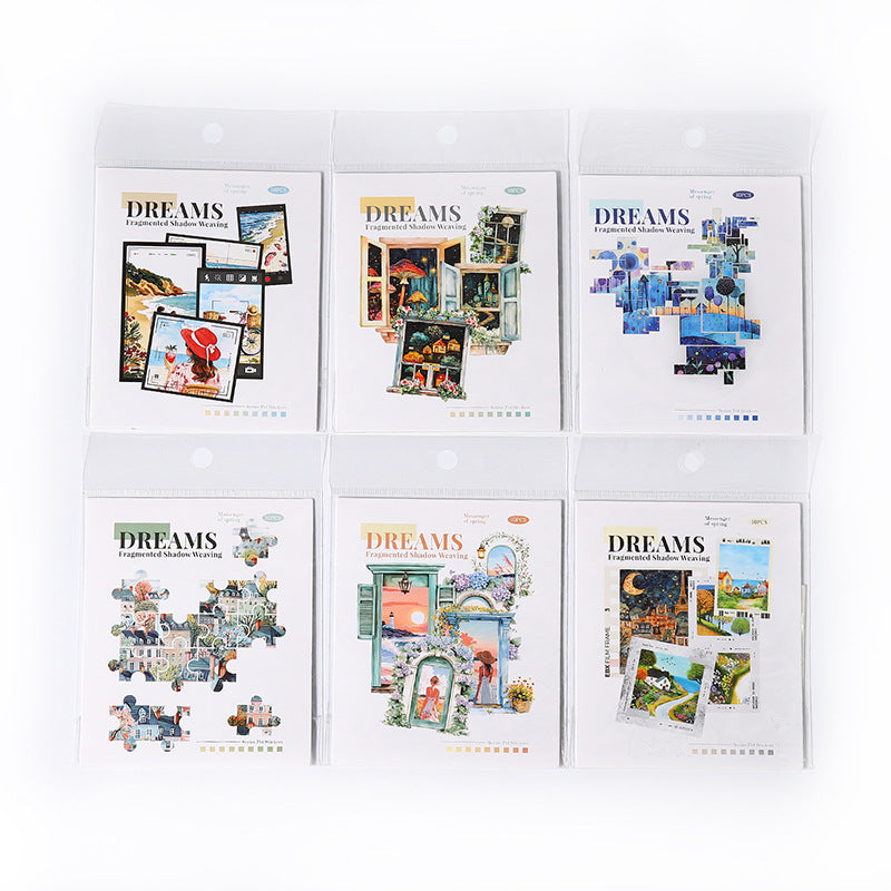 10pcs dream puzzle sticker pack (S25061705)