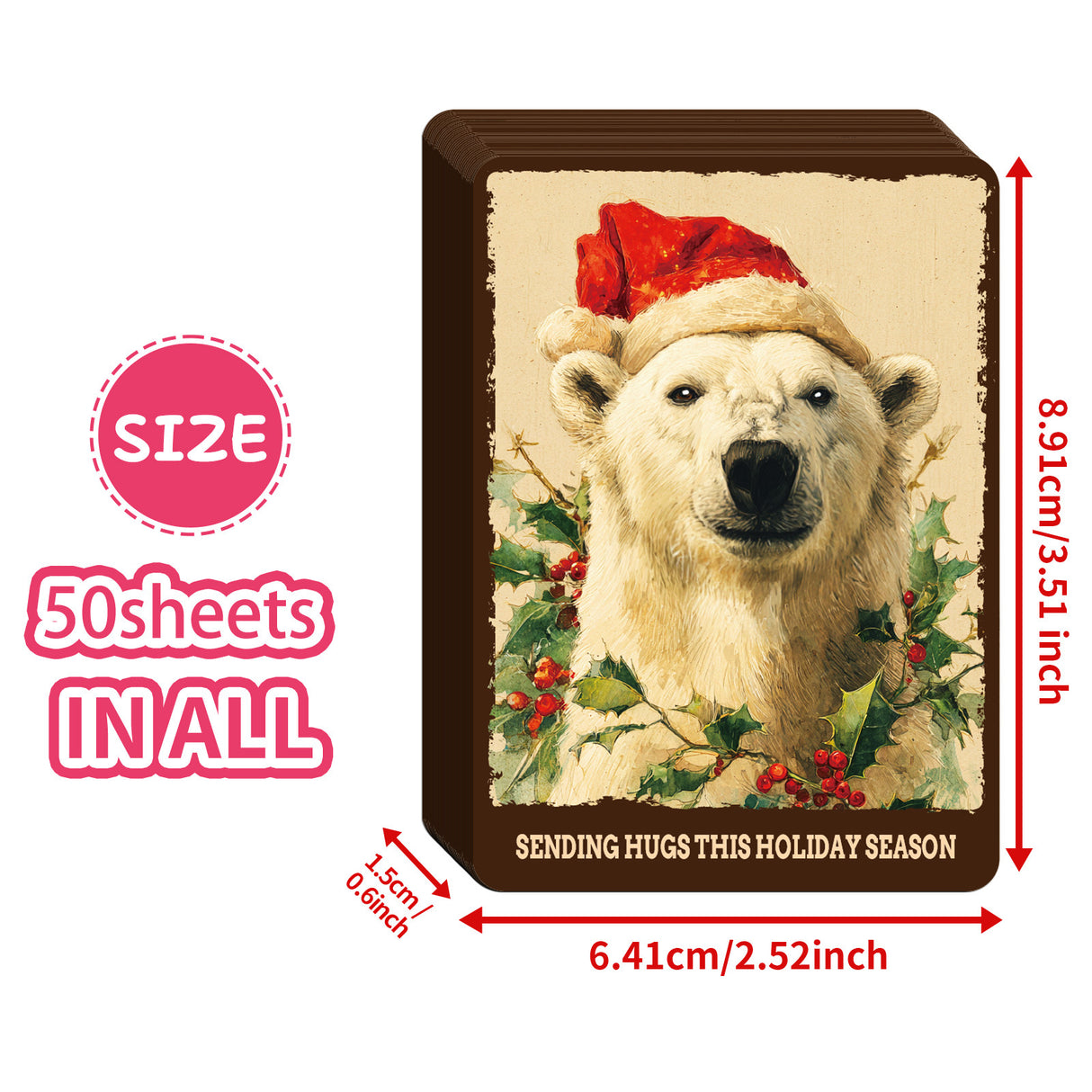 50pcs Christmas ATC card pack (P25090805)