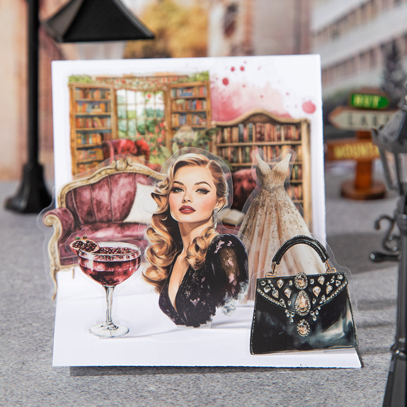 20pcs paris fashion PET sticker pack(S25072203)