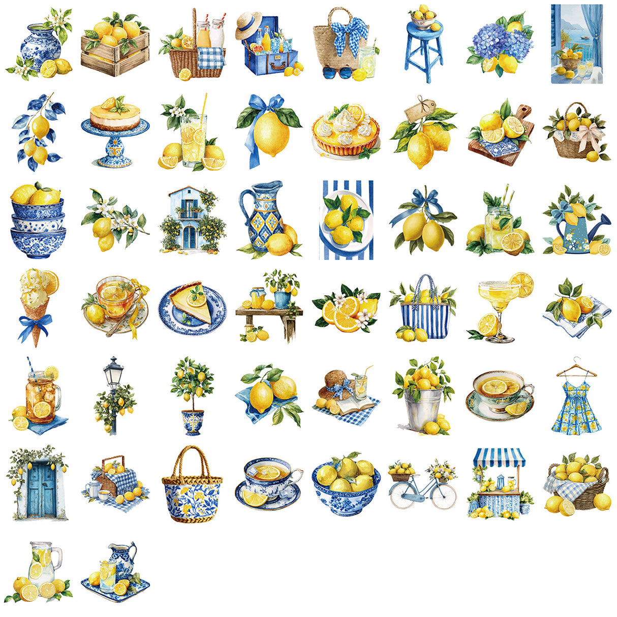 50pcs lemon sticker pack(S26060312)