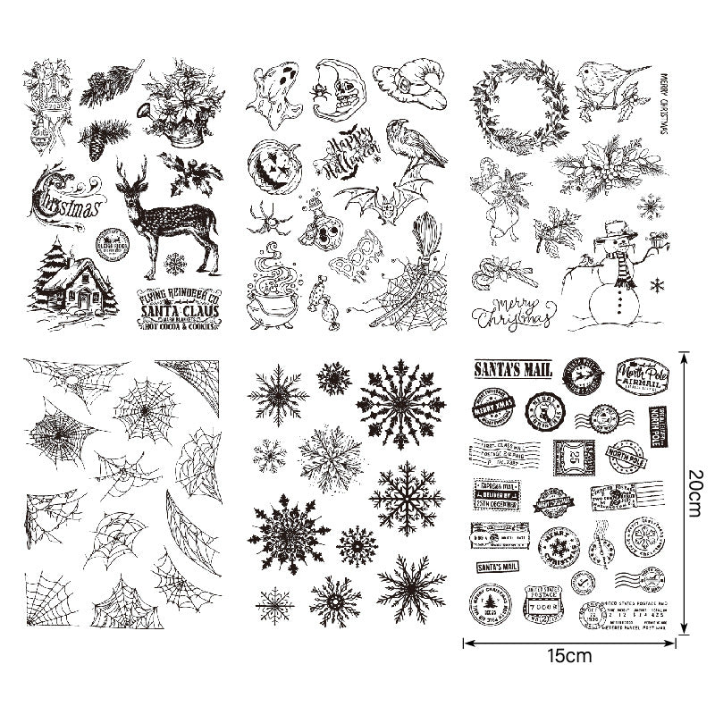 1pc halloween x-mas clear stamp (Z25062004)