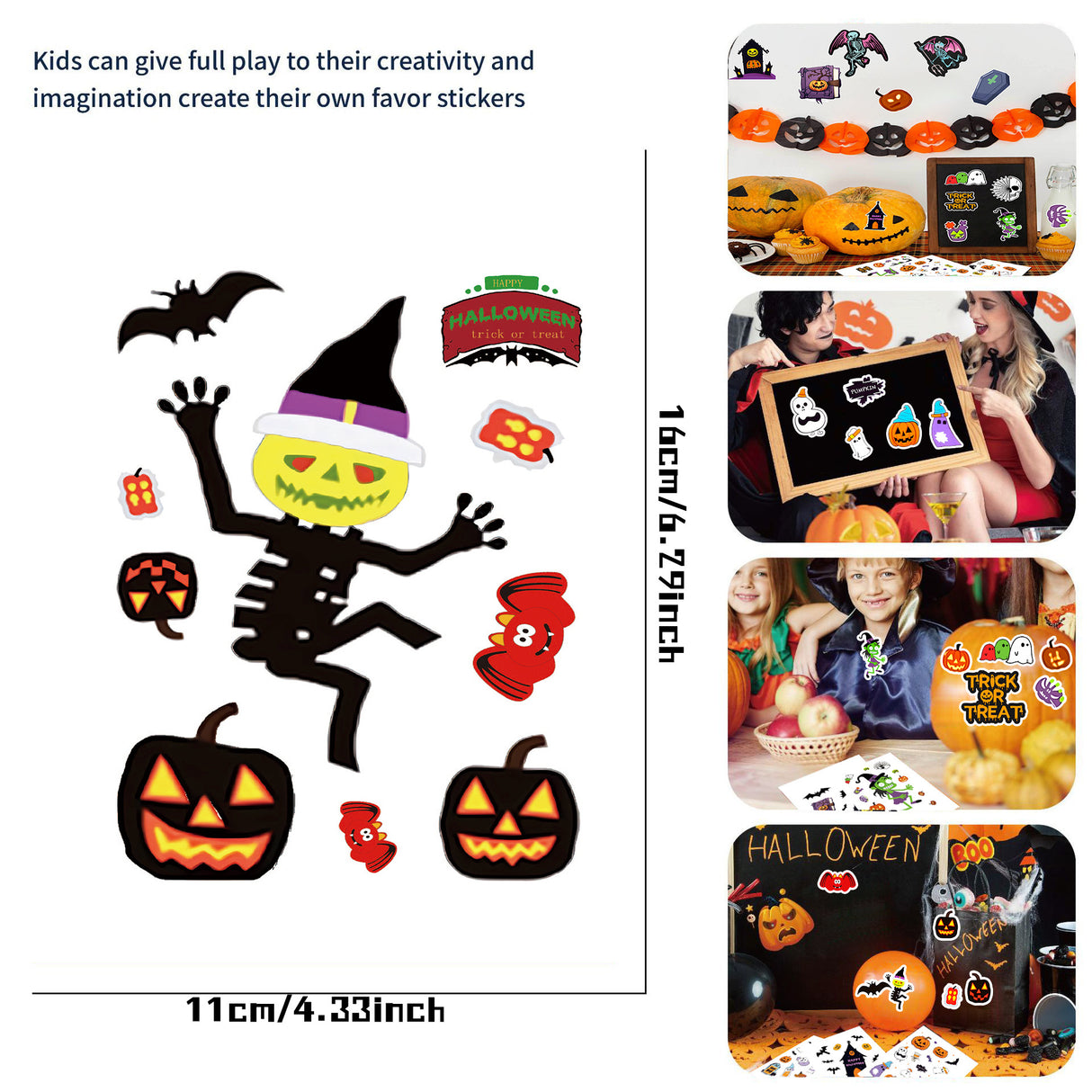 8sheets halloween sticker pack (S26032310)