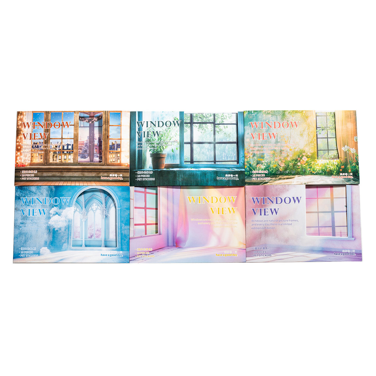 10pcs window view sticker pack (S25071002)