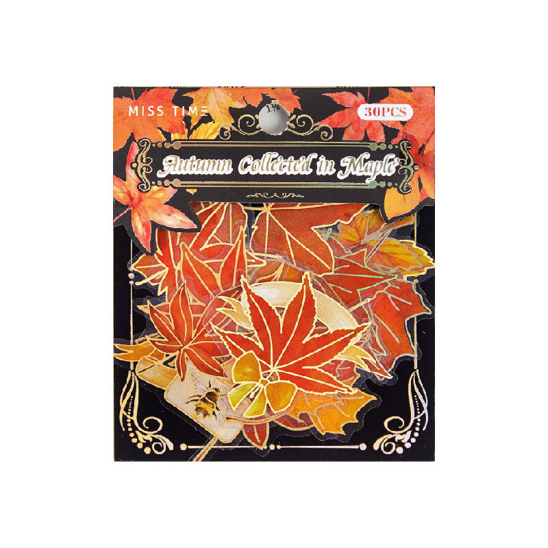 30pcs leaf sticker pack (S25100905)