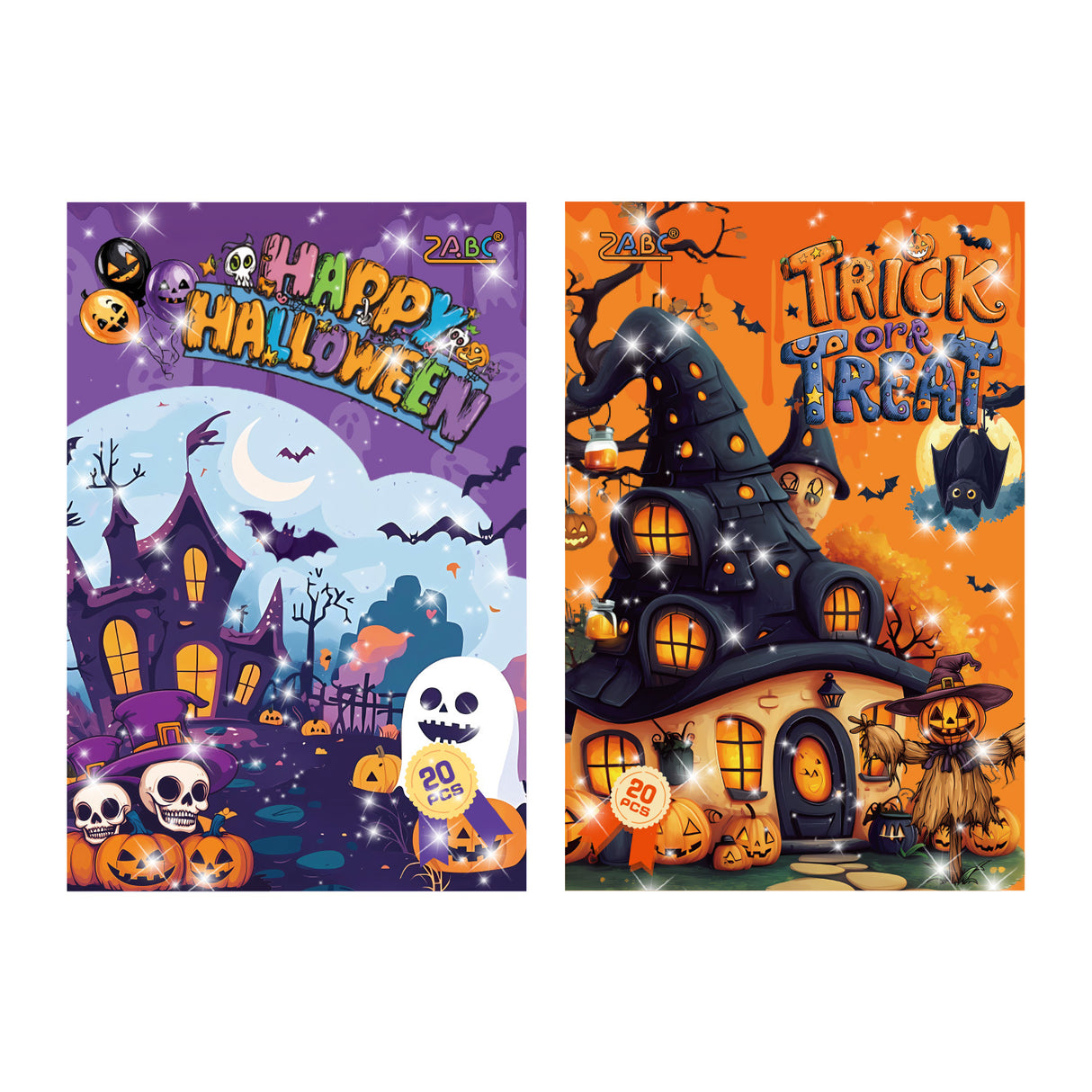 20sheets Halloween PET-sticker book (TZB25081103)