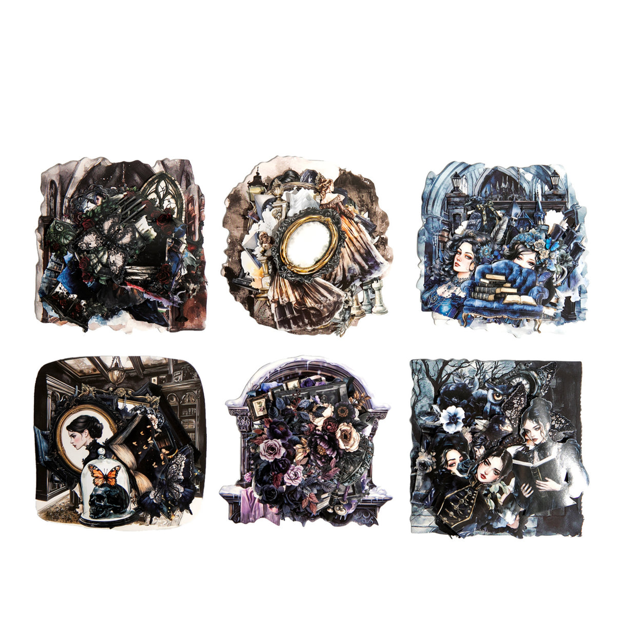 20pcs dark gothic sticker pack (S25061010)