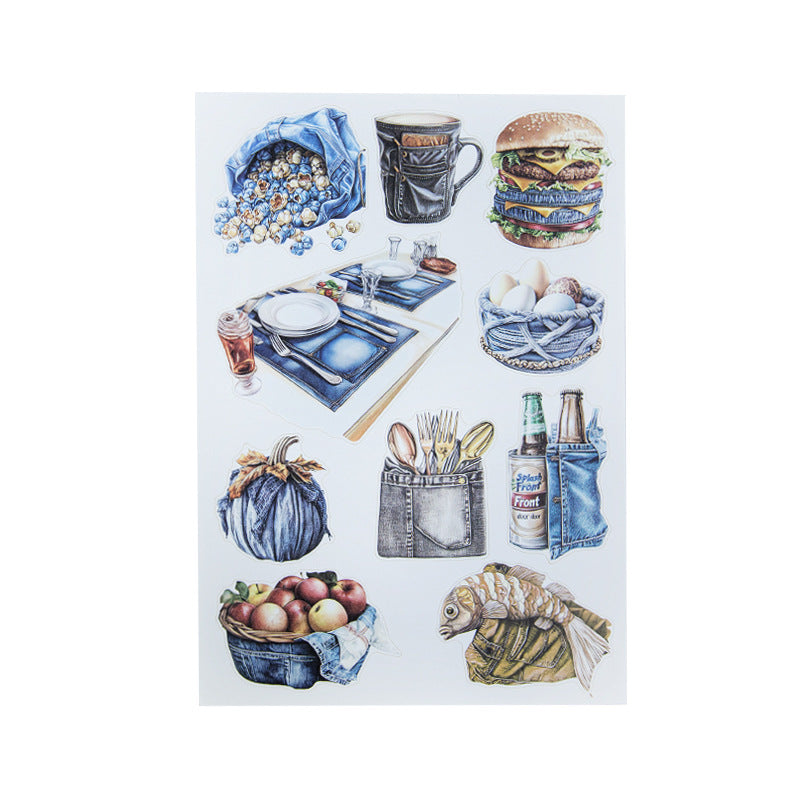 20sheets CHARACTER pre-cut sticker book (TZB25052414)