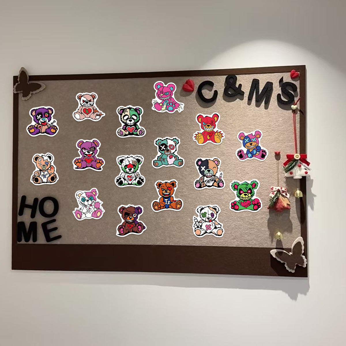 54pcs gothic bear sticker pack(S26082405)