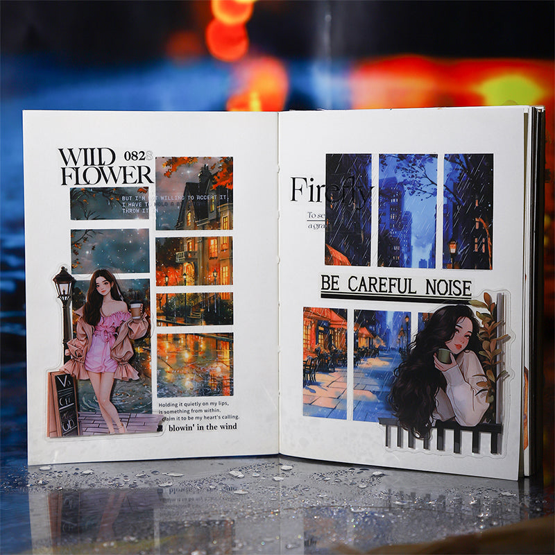 20pcs after rain PET-sticker book (TZB25072805)