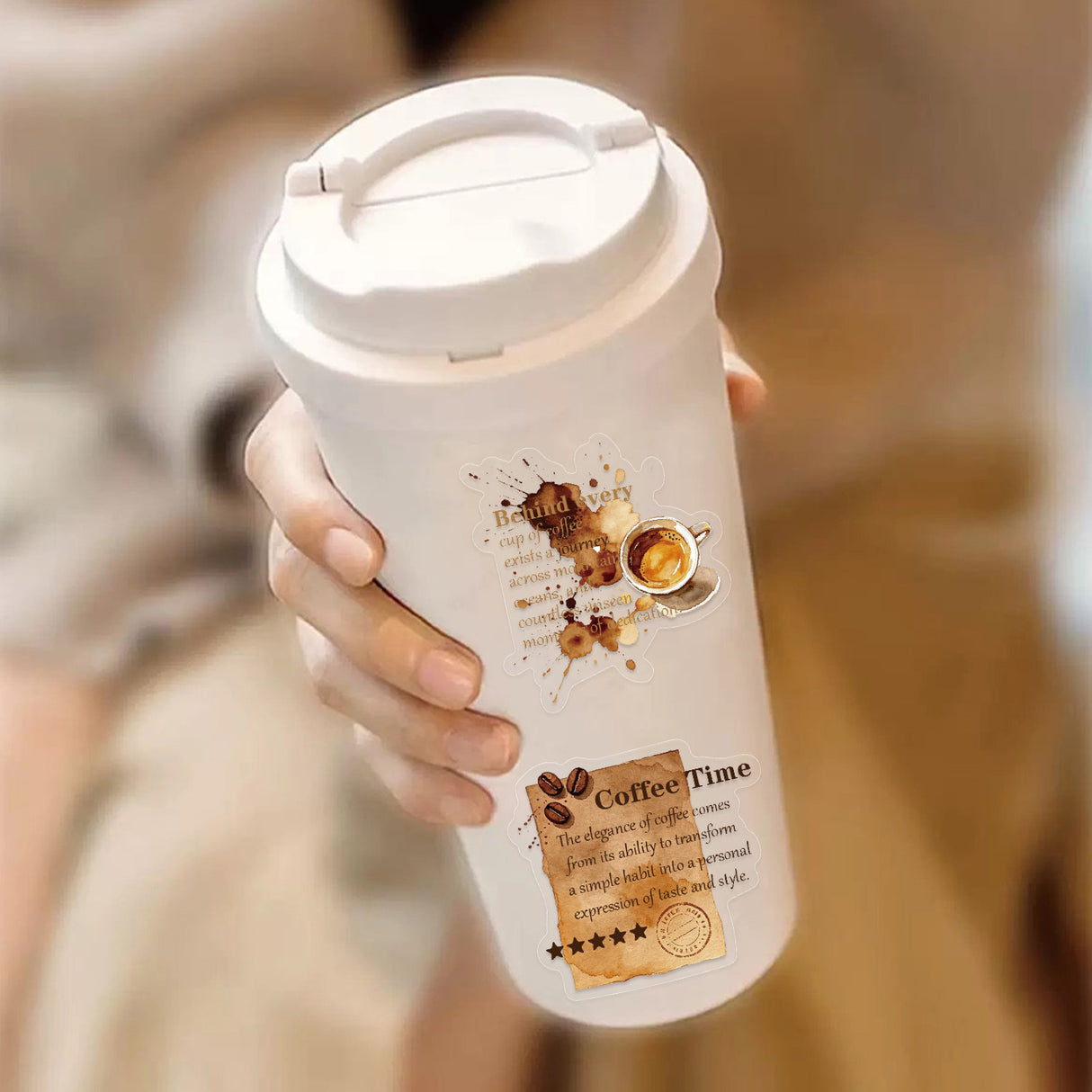 50pcs coffee spoiled sticker pack(S26082406)