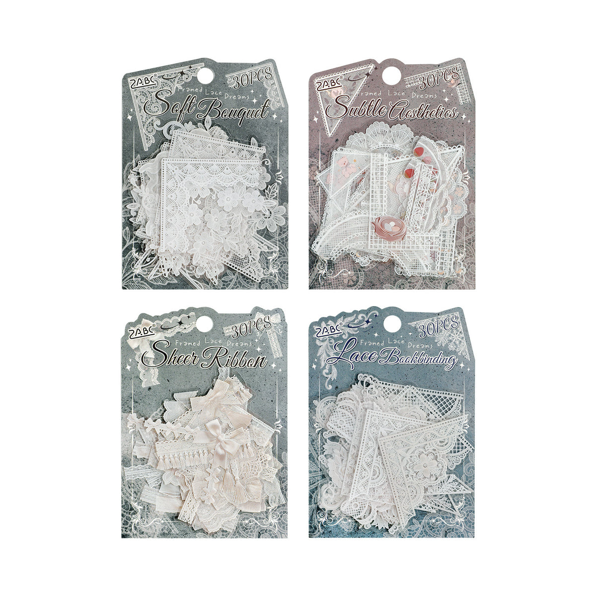 30pcs lace corner sticker pack(S26081301)