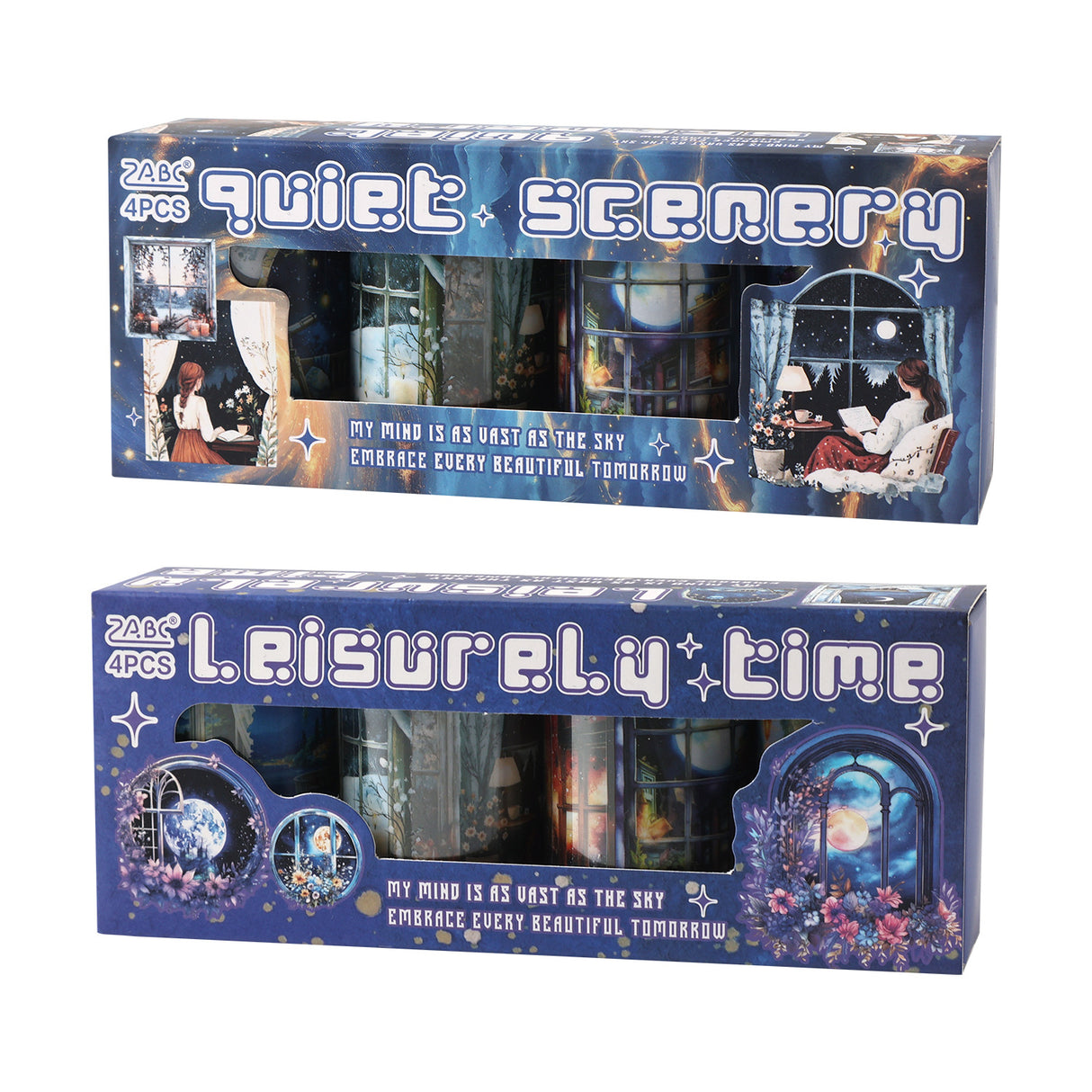 4 rolls scenery PET-tape set (T25090806)